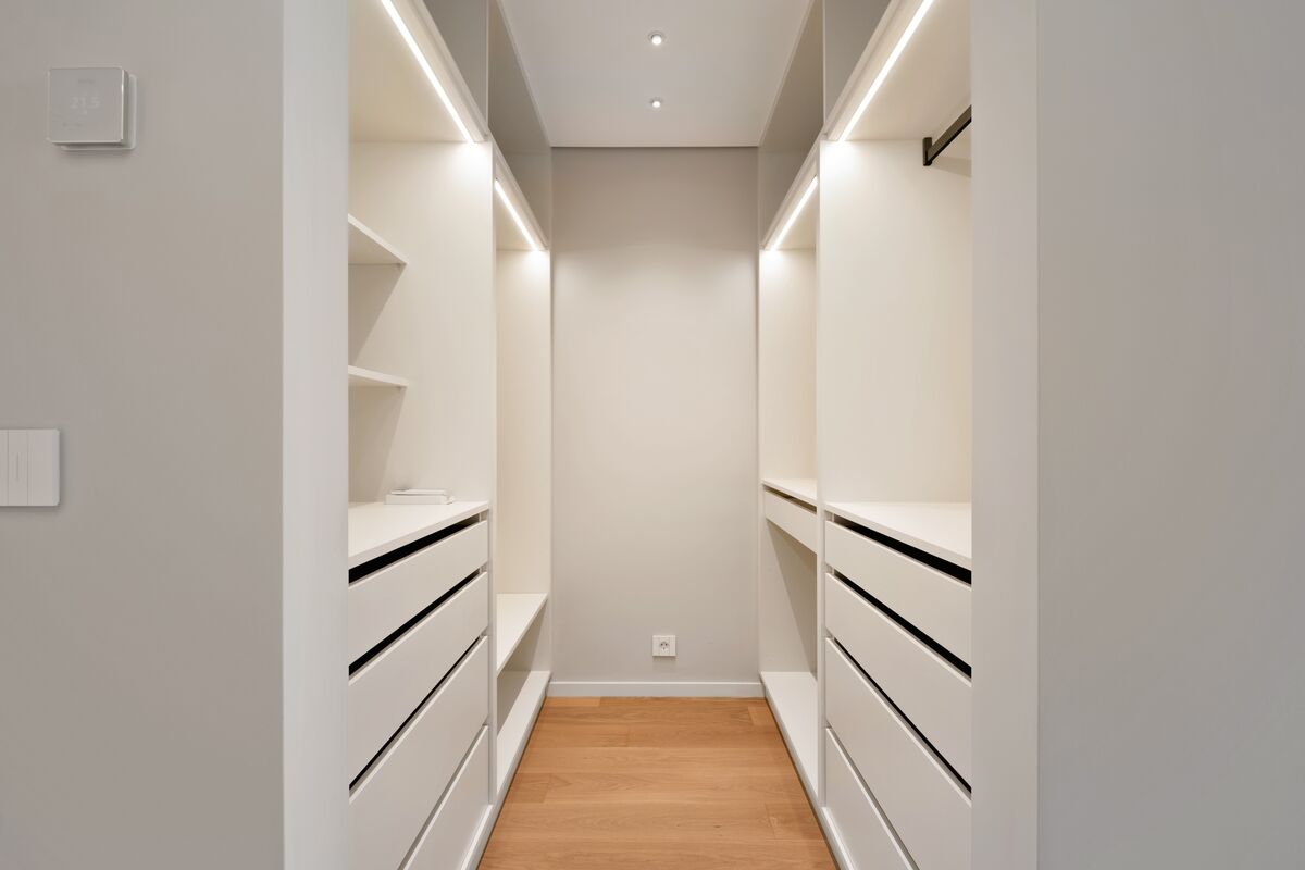 Luxury bathroom with walk-in shower